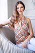 Ella Top - Linen Plaid